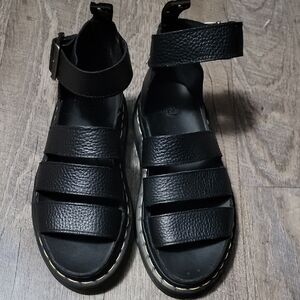 Dr. Martens Black Leather Sandals